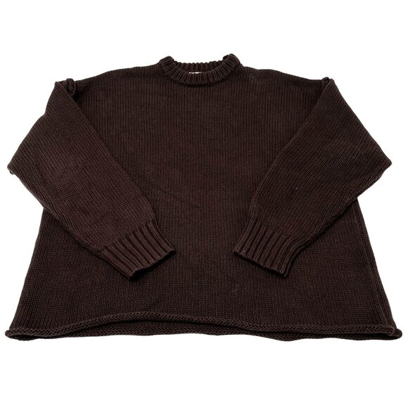 DISSH Roy Choc Oversized Longline Knit Jumper in Chocolate - Picture 1 of 5